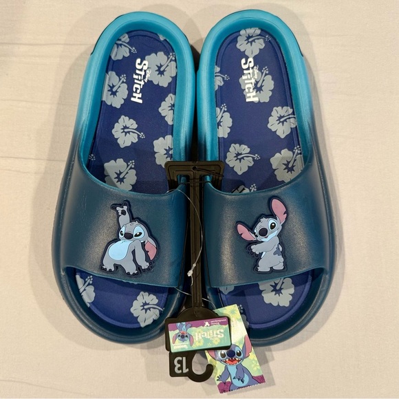 Disney Other - New Disney Stitch Slide Sandals Mens 13 Ombré Summer Pool Beach Vacation Lilo